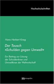 Cover of Der Tausch 'Schulden gegen Umwelt' by Hans-Herbert Krieg