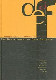 Front cover of The Development of Deaf Children by Kerstin Heiling