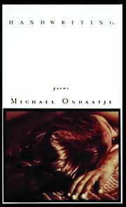 Cover of Handwriting by Michael Ondaatje