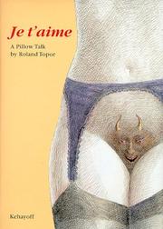 Cover of Je t'aime by Roland Topor