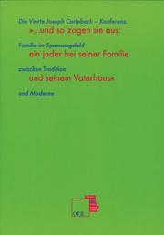 Front cover of --und so zogen sie aus, ein jeder bei seiner Familie und seinem  Vaterhaus (4.Moses 2,34) by Joseph-Carlebach-Konferenz (4th 2000)