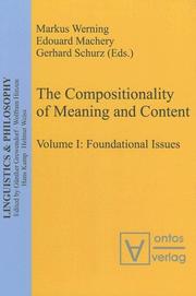 Front cover of Linguistics & Philosophy, vol. 2: The compositionality of meaning and content: applications to linguistics, psychology and neuroscience by Markus Werning