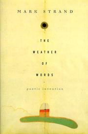 Front cover of The Weather of Words by Mark Strand