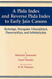 Front cover of A pāda index and reverse pāda index to early Jain canons by Moriichi Yamazaki
