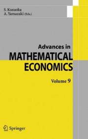 Front cover of Advances in Mathematical Economics by S. Kusuoka