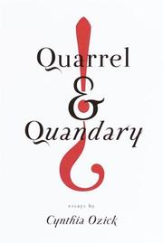 Front cover of Quarrel & quandary by Cynthia Ozick