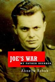 Cover of Joe's war by Annette Kobak