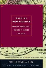 Front cover of Special providence by Walter Russell Mead
