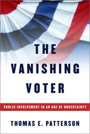 Cover of The Vanishing Voter by Thomas E. Patterson