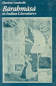 Front cover of Bārahmāsā in Indian literatures by Charlotte Vaudeville