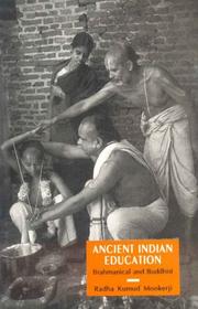 Front cover of Ancient Indian education by Radhakumud Mookerji