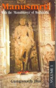 Cover of Manusmr̥ti by Manu (Lawgiver)