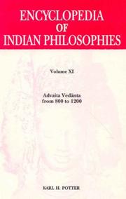 Cover of Encyclopaedia of Indian Philosophies, v. XI. Advaita Vedanta from 800-1200 AD by Karl H. Potter
