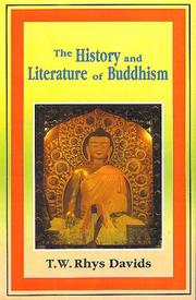 Front cover of The history and literature of Buddhism by Thomas William Rhys Davids