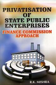 Front cover of Privatisation of state public enterprises by Mishra, R. K.