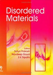 Front cover of Disordered materials by National Conference on "Recent Developments in Disordered Materials" (2001 Dept. of Physics, Panjab University)