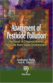 Front cover of Abatement of pesticide pollution by Sudhakar Yedla