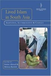 Front cover of Lived Islam in South Asia by Helmut Reifeld