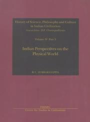 Front cover of Indian perspectives on the physical world by B. V. Subbarayappa