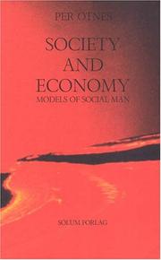 Front cover of Society and economy by Per Otnes