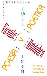 Front cover of Poesía y poética, 1911-1948 by Vicente Huidobro