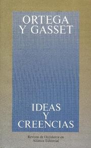 Front cover of Ideas y creencias by José Ortega y Gasset