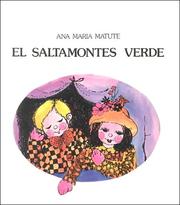 Cover of El saltamontes verde by Ana María Matute