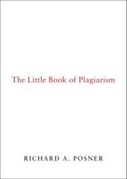 Front cover of The little book of plagiarism by Richard A. Posner