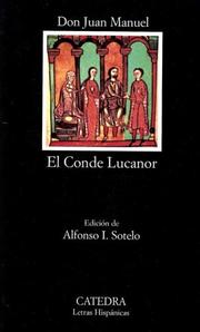 Cover of El conde Lucanor by Don Juan Manuel