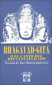 Front cover of Bhagavad-Gita, o, El canto del bienaventurado by Jose Barrio