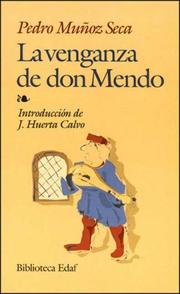 Front cover of La venganza de Don Mendo by Pedro Muñoz Seca