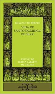 Cover of Vida de Santo Domingo de Silos by Berceo, Gonzalo de
