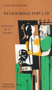 Cover of Religiosidad popular by Maldonado, Luis