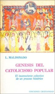 Front cover of Génesis del catolicismo popular by Luis Maldonado Arenas
