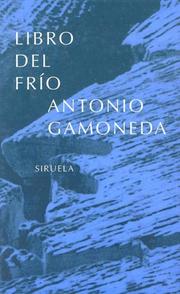 Front cover of Libro del frío by Antonio Gamoneda