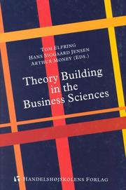 Front cover of Theory-building in the business sciences by EDAMBA Summer School (2nd 1993 Leuven, Belgium)