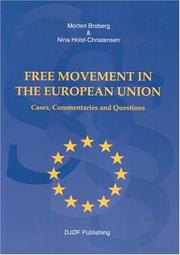 Cover of Free Movement in the European Union by Morten Broberg