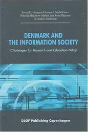 Front cover of Denmark and the information society by Svend Jensen