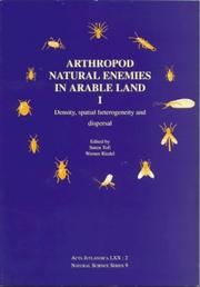 Front cover of Arthropod natural enemies in arable land by Kees Booij