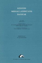 Cover of Lexicon mediae latinitatis danicae by Franz Blatt