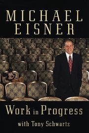 Cover of Work in progress by Michael Eisner