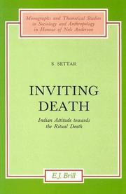 Cover of Inviting death by S. Settar
