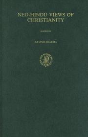 Front cover of Neo-Hindu views of Christianity by Arvind Sharma