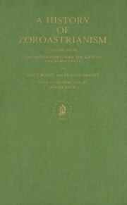 Front cover of A history of Zoroastrianism by Mary Boyce