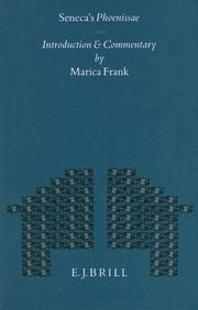 Front cover of Seneca's Phoenissae by Marica Frank