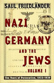 Cover of The Years of Persecution, 1933–1939 (Nazi Germany and the Jews, Volume 1) by Saul Friedländer