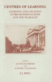 Front cover of Centres of learning by Jan Willem Drijvers