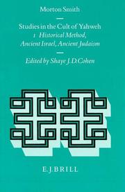 Cover of Studies in the cult of Yahweh by Morton Smith