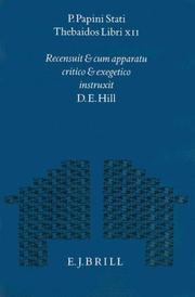 Cover of P. Papini Stati Thebaidos Libri XII by D. E. Hill