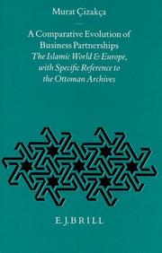 Front cover of A comparative evolution of business partnerships by Murat Çizakça